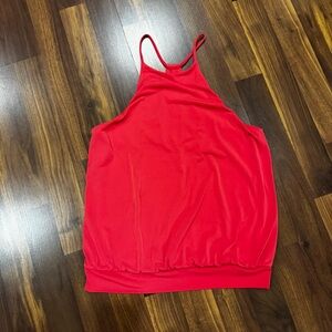 Express Red Halter Top